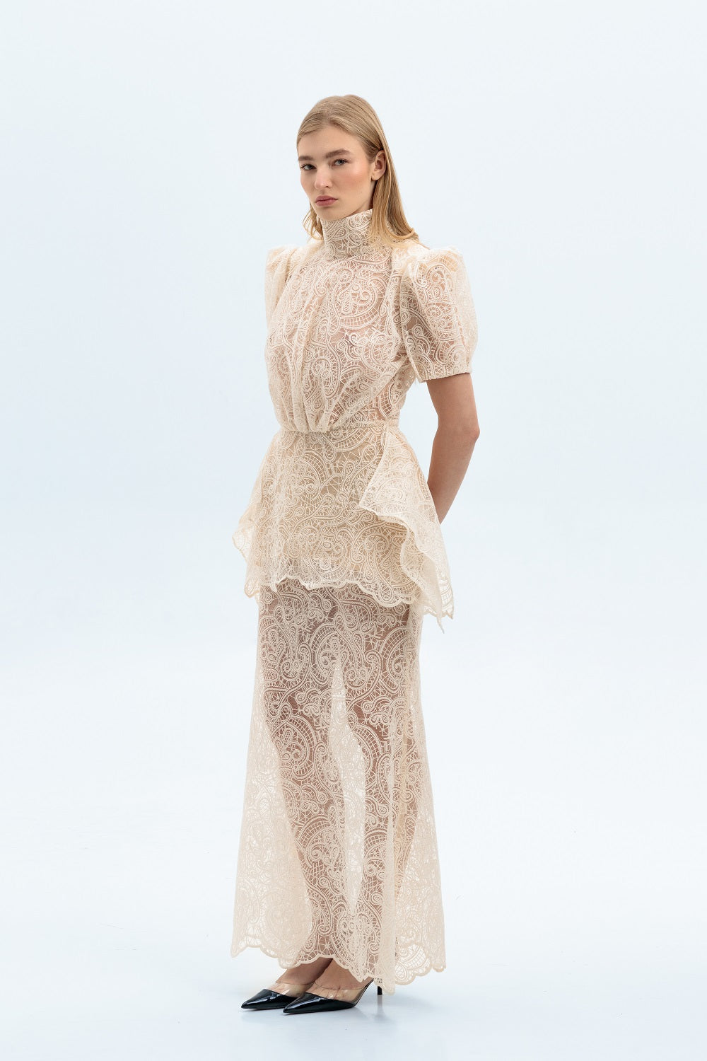 macrame maxi dress Macrame Maxi Dress XS