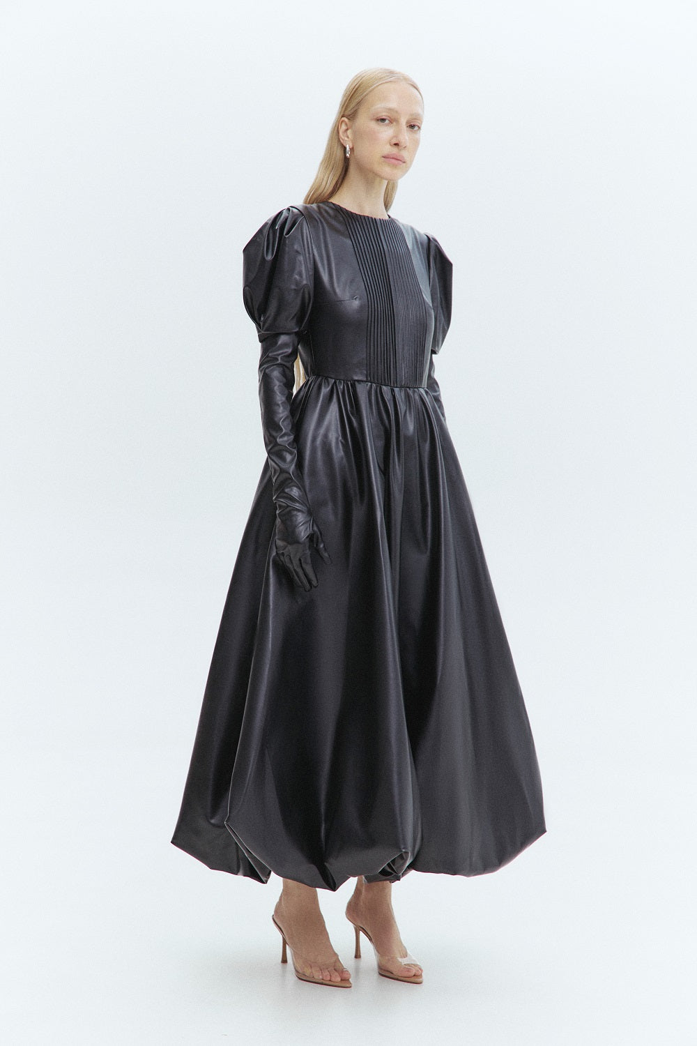 Faux Leather Maxi Dress M Faux Leather Maxi Dress M