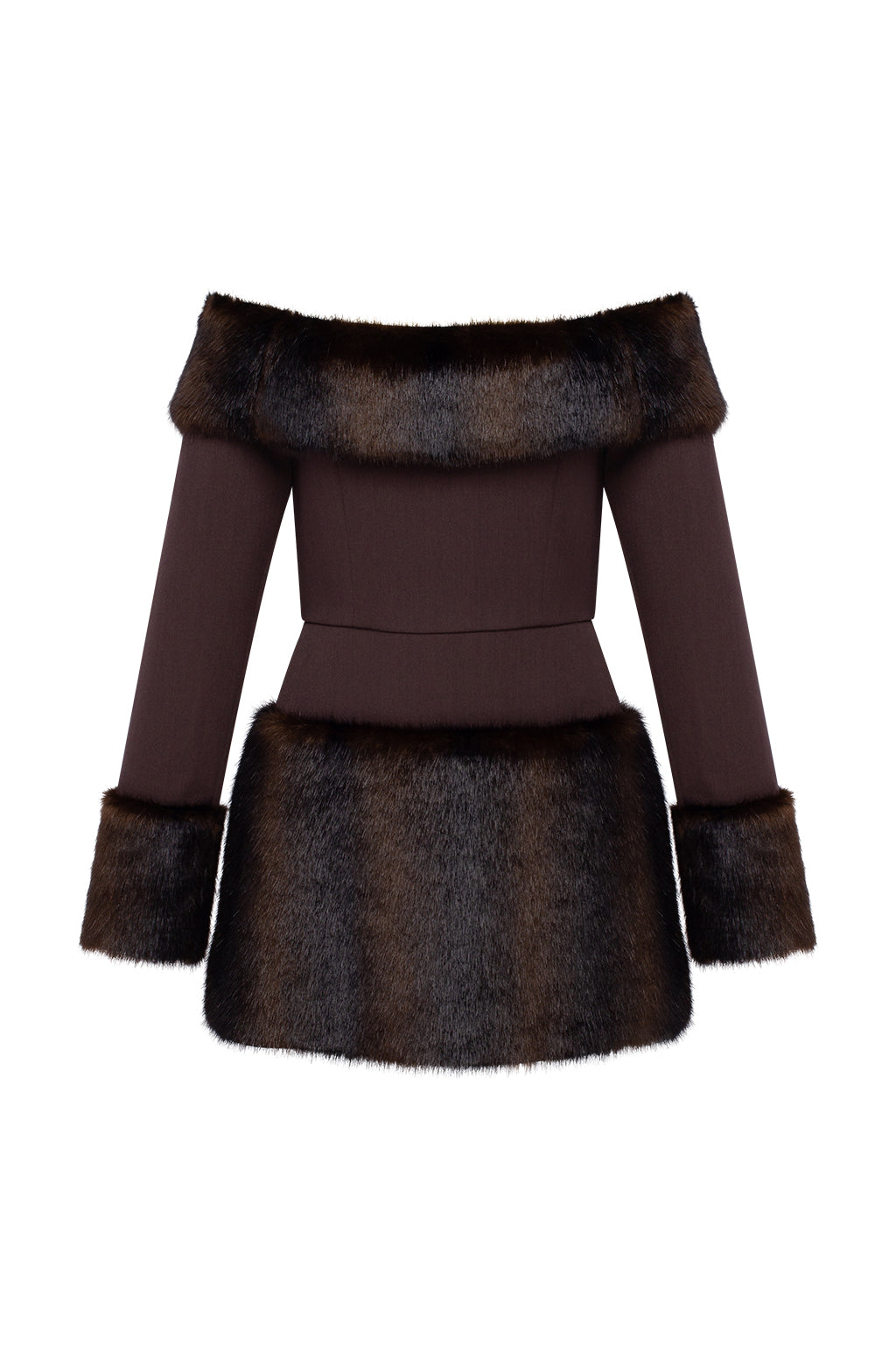 Dress with Fur S Dress with Fur S