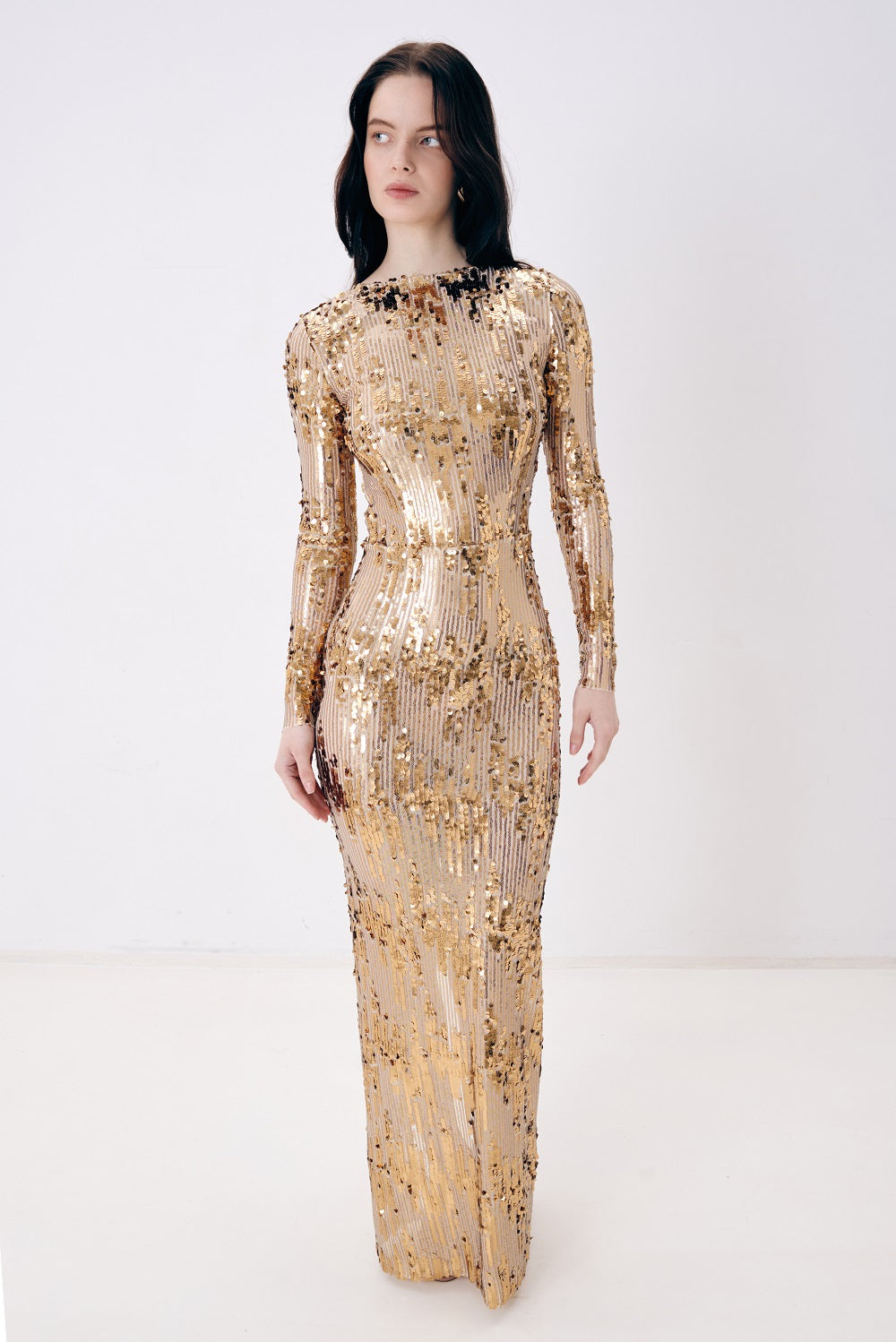 Sequined Gold Dress